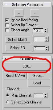 close up of "Edit" in the parameters menu